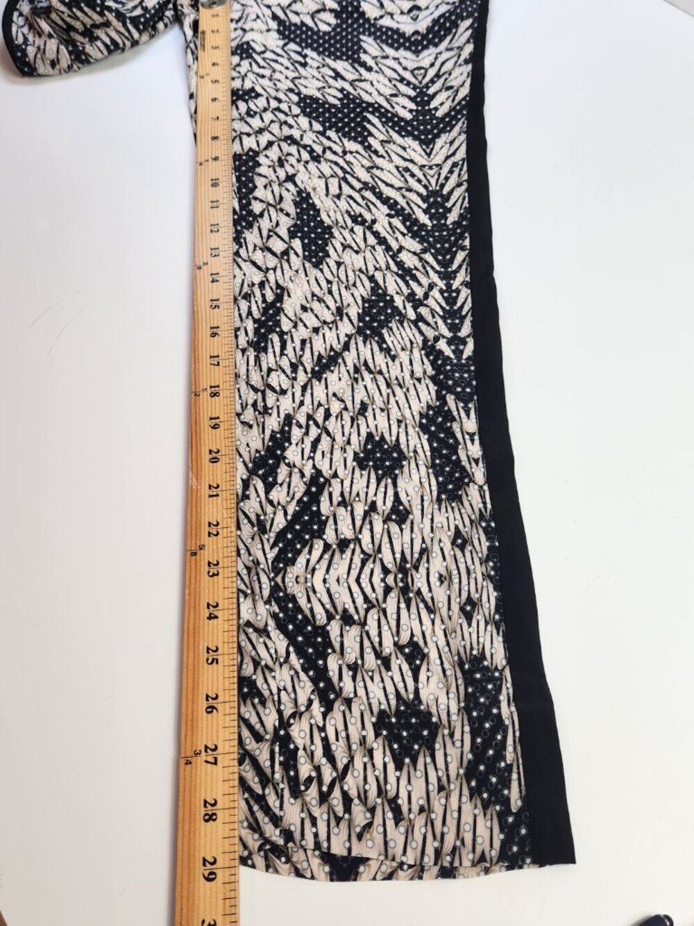 DVF Diane von Furstenberg Shany Silk Wrap Jumpsuit Tapered Leg Panther Lace 4 - Picture 7 of 16